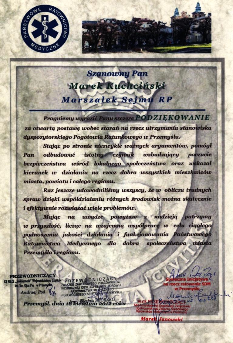 Podziekowania_Dyspozytor_Medyczny