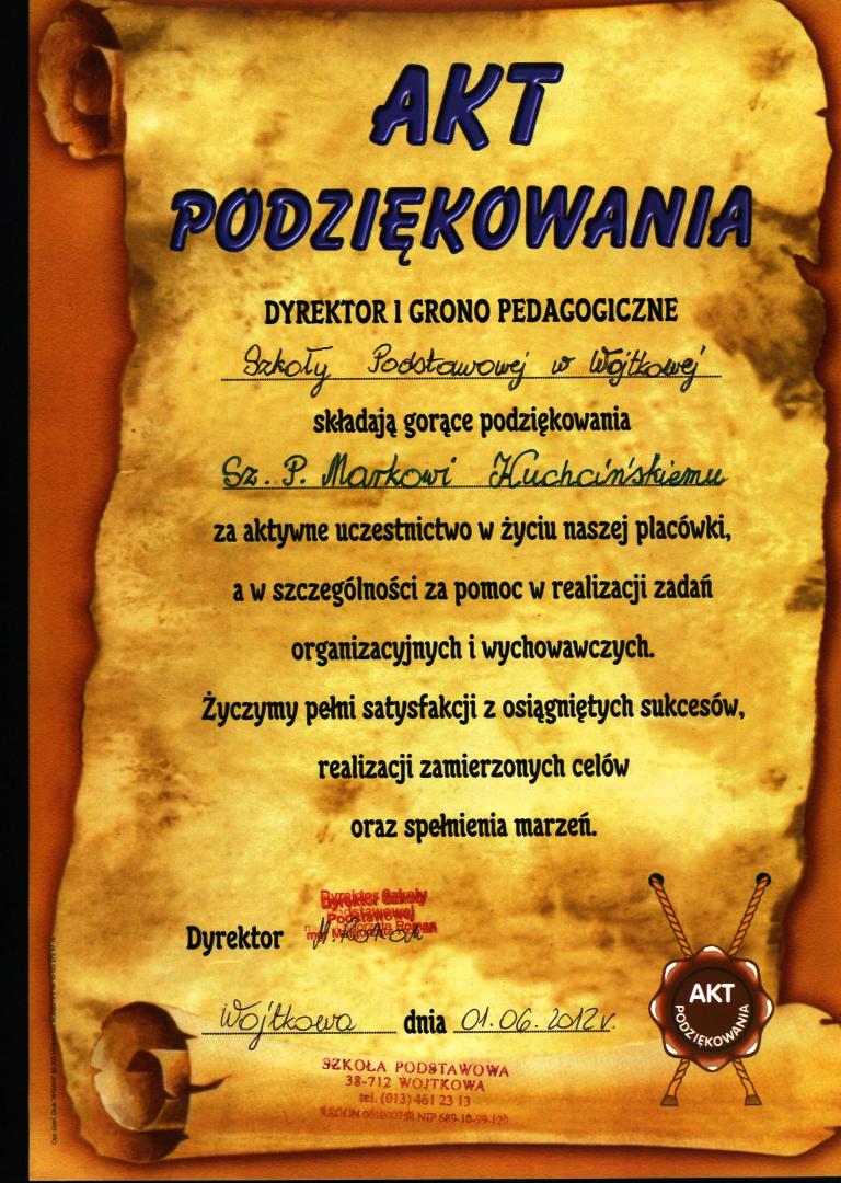Podziekowania_Wojtkowa