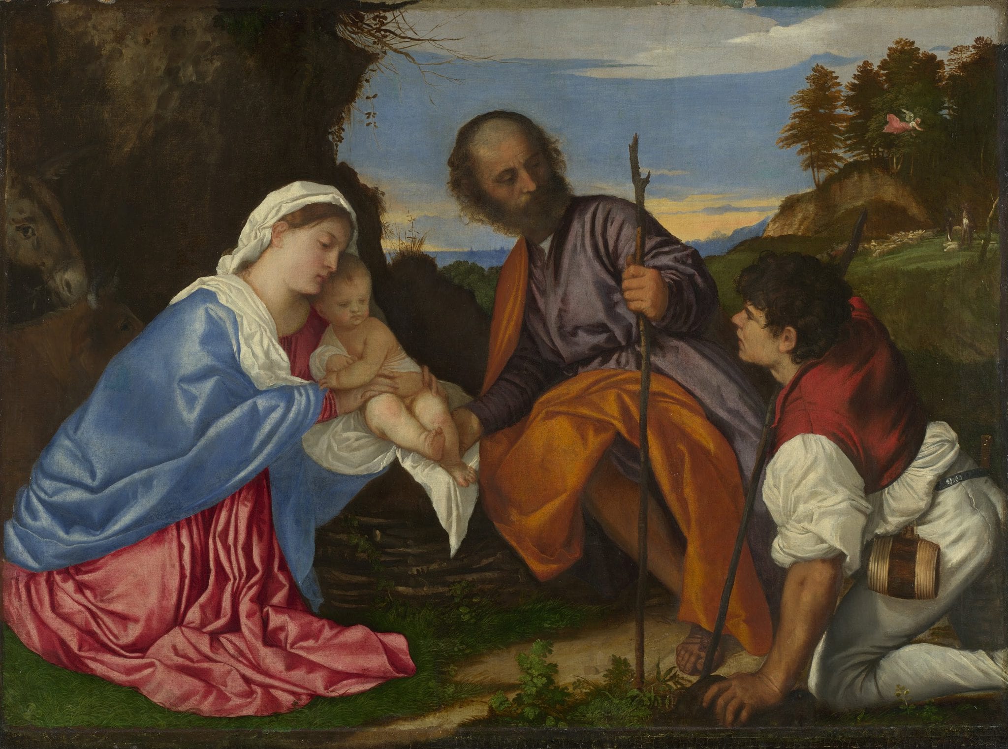 Titian_-_The_Holy_Family_with_a_Shepherd_-_Google_Art_Project