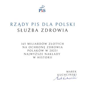 rząd PiS dla polski służba zdrowia